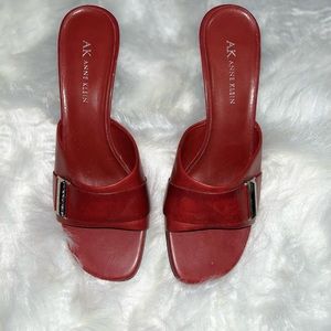 Anne Klein Red Wedge